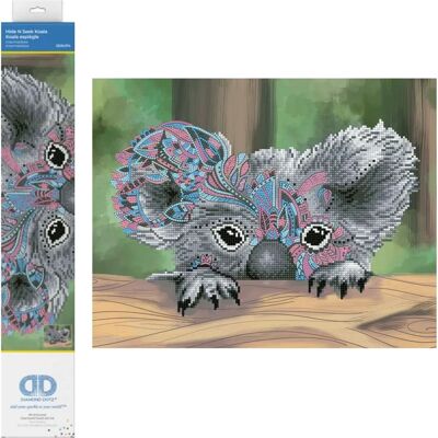 Diamond Dotz - Diamond Painting Koala Bunt - 45x35cm - Diamond Painting Set Diamond Dotz - Diamond Painting Koala Bunt - 45x35cm - Diamond Painting Set