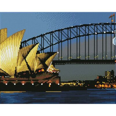DIAMOND DOTZ Sydney bei Nacht - Diamond Painting Set DIAMOND DOTZ Sydney bei Nacht - Diamond Painting Set