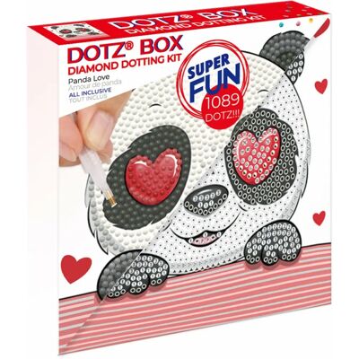 Diamond Dotz Panda Love 15x15cm - Kit di Pittura Diamante Diamond Dotz Panda Love 15x15cm - Kit di Pittura Diamante