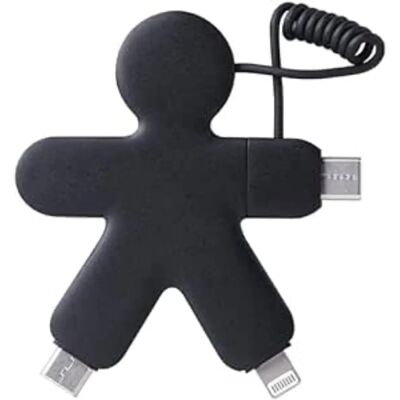 Xoopar 3 en 1 Buddy USB A, USB C/USB C, cable Lightning - Cable Xoopar 3 en 1 Buddy USB A, USB C/USB C, cable Lightning - Cable