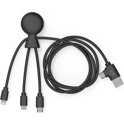 Câble USB 5 en 1 Xoopar - Multi-Connecteurs, 1m, Noir - Publicité Câble USB 5 en 1 Xoopar - Multi-Connecteurs, 1m, Noir - Publicité