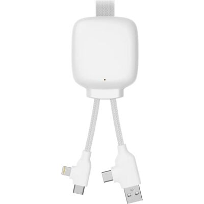 Powerbank Xoopar avec Câble Multiconnector 3000mAh Blanc - Powerbank - Publicité Powerbank Xoopar avec Câble Multiconnector 3000mAh Blanc - Powerbank - Publicité