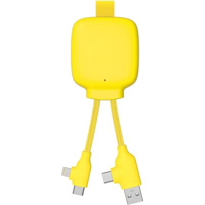 Powerbank Xoopar - 3000mAh Jaune avec Multi-Connecteur - Publicité Powerbank Xoopar - 3000mAh Jaune avec Multi-Connecteur - Publicité