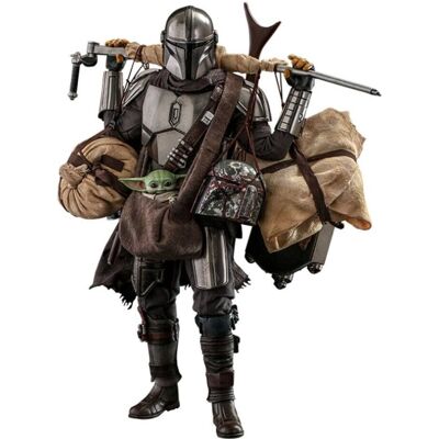 Hot Toys Mandalorian & Grogu Deluxe Action Set Hot Toys Mandalorian & Grogu Deluxe Action Set