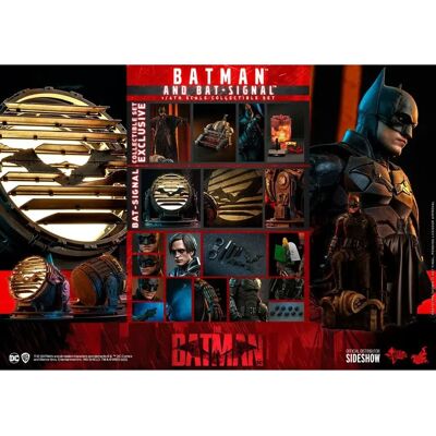 Hot Toys Batman & Bat-Signal Action Figure - 1/6 Scale Hot Toys Batman & Bat-Signal Action Figure - 1/6 Scale