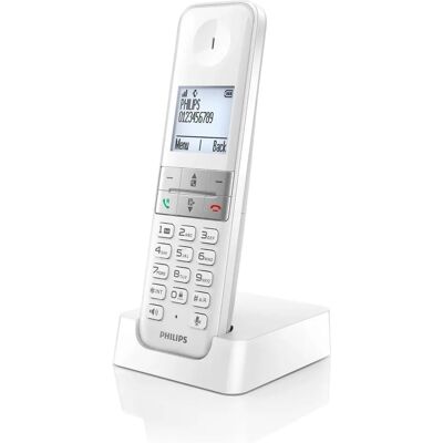 Philips D4701W/34 Teléfono Inalámbrico Blanco - Teléfono Philips D4701W/34 Teléfono Inalámbrico Blanco - Teléfono