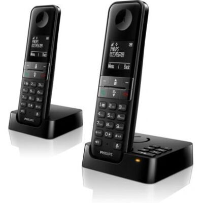 Bezdrátové telefon Philips D4752B s nahráváním - Černá Bezdrátové telefon Philips D4752B s nahráváním - Černá