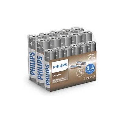Philips LR036A16F/10 Alkaliske AA, AAA Batterien - Batterien Philips LR036A16F/10 Alkaliske AA, AAA Batterien - Batterien