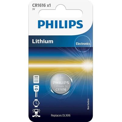 Philips CR1616 Lithium knapcelle - Batteri Philips CR1616 Lithium knapcelle - Batteri