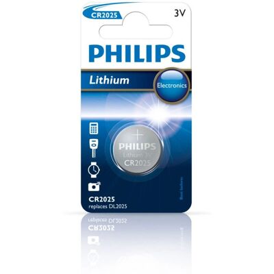 Philips CR2025 Lithium-Knopfzelle - Haushaltsbatterie Philips CR2025 Lithium-Knopfzelle - Haushaltsbatterie