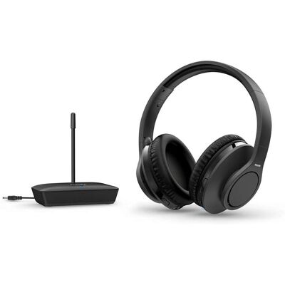 Philips TAH6005BK/10 Draadloze over-ear TV koptelefoon Philips TAH6005BK/10 Draadloze over-ear TV koptelefoon