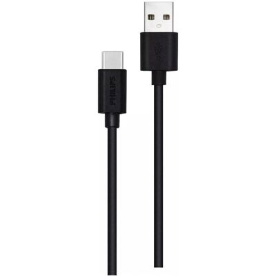 Philips USB-C Kabel - Schnelles Laden 1,2m - Schwarz Philips USB-C Kabel - Schnelles Laden 1,2m - Schwarz