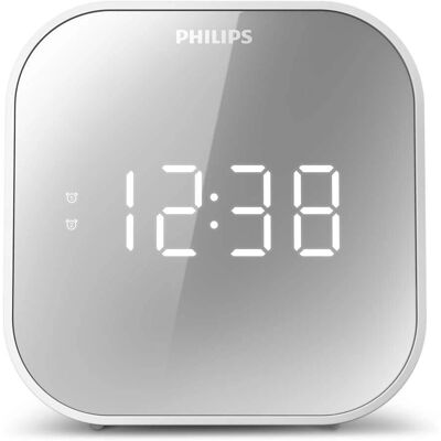 Radio Relógio Philips TAR4406/12 - FM Digital, Acabamento Espelho Radio Relógio Philips TAR4406/12 - FM Digital, Acabamento Espelho