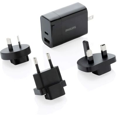 Adaptateur universel de voyage Philips - Adaptateur de voyage - Publicité Adaptateur universel de voyage Philips - Adaptateur de voyage - Publicité
