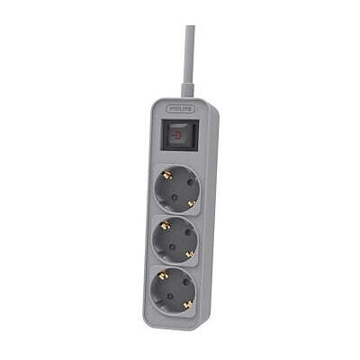 Parasurtenseur Philips CHP2134G/10 - 3 Prises, 1,5m Cordon - Publicité Parasurtenseur Philips CHP2134G/10 - 3 Prises, 1,5m Cordon - Publicité