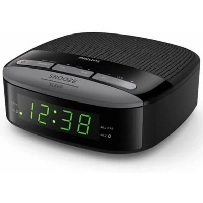 Réveil Radio Philips avec FM, Double Alarme, Minuteur - Réveil Radio - Publicité Réveil Radio Philips avec FM, Double Alarme, Minuteur - Réveil Radio - Publicité