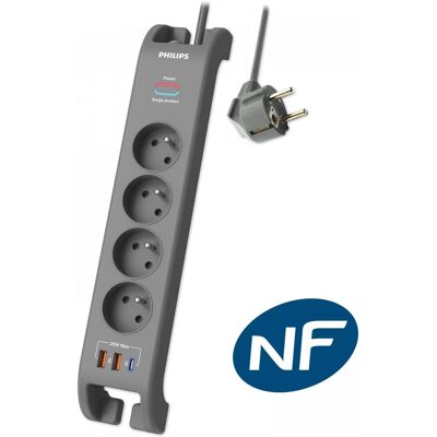 MCL SPN4140GA/19 Rallonge électrique - 2m, 4 prises, Intérieur - Publicité MCL SPN4140GA/19 Rallonge électrique - 2m, 4 prises, Intérieur - Publicité