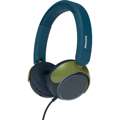 Casque Philips 2000 series TAK2000CT/00 - Filaire avec bandeau - USB Type-C - Bleu, Vert, Gris - Publicité Casque Philips 2000 series TAK2000CT/00 - Filaire avec bandeau - USB Type-C - Bleu, Vert, Gris - Publicité