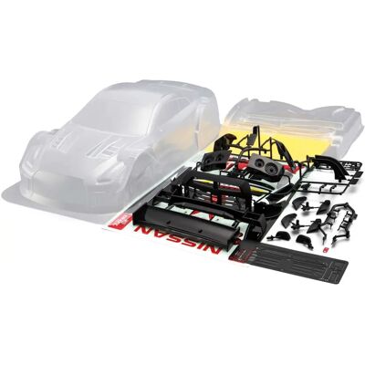 Killerbody Nissan GT-R 2016 Ongeverfd Transparant Carrosserie - RC Auto Kit Killerbody Nissan GT-R 2016 Ongeverfd Transparant Carrosserie - RC Auto Kit