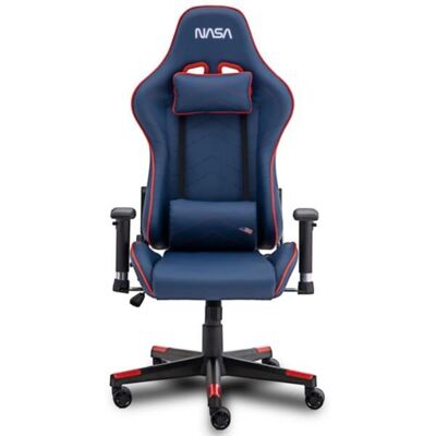 Cadeira de escritório/computador NASA GA002-R - Encosto ajustável - Azul Cadeira de escritório/computador NASA GA002-R - Encosto ajustável - Azul