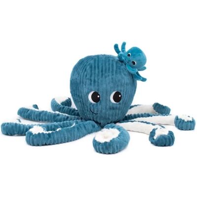 Les Deglingos Pluche Blauwe Octopus - Knuffeldier Les Deglingos Pluche Blauwe Octopus - Knuffeldier