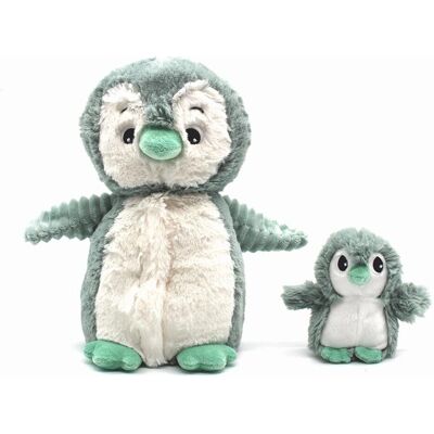Les Déglingos Iglou Pinguïn Knuffel - 25cm, Gerecycled vulling, Vanaf de geboorte Les Déglingos Iglou Pinguïn Knuffel - 25cm, Gerecycled vulling, Vanaf de geboorte