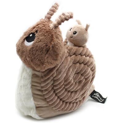 Les Déglingos - Peluche Lumaca Madre e Bambino - 25cm Les Déglingos - Peluche Lumaca Madre e Bambino - 25cm