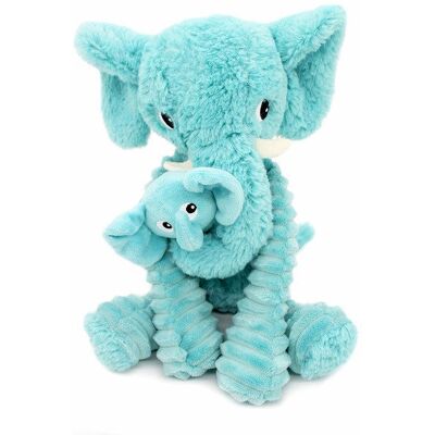 Les Déglingos Mammoet & Baby Olifant Pluche - Knuffel Les Déglingos Mammoet & Baby Olifant Pluche - Knuffel