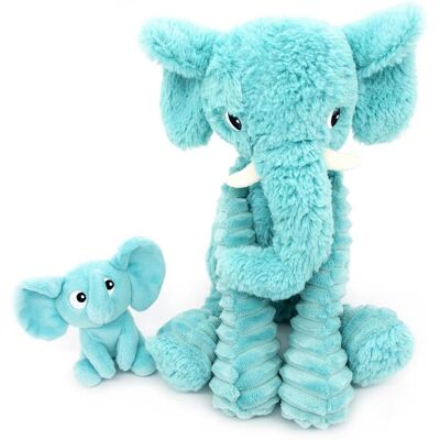 Les Déglingos Mamma- och bebiselefant plush - Gosedjur Les Déglingos Mamma- och bebiselefant plush - Gosedjur