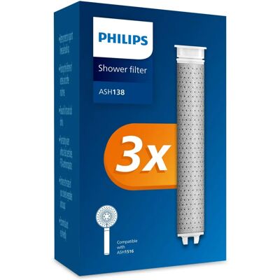 Philips Ash138/10 - Pack de 3 cartouches filtre douche Philips Ash138/10 - Pack de 3 cartouches filtre douche