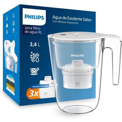 Philips Bouilloire Blanche Micro X-Clean - Filtre à eau - Publicité Philips Bouilloire Blanche Micro X-Clean - Filtre à eau - Publicité