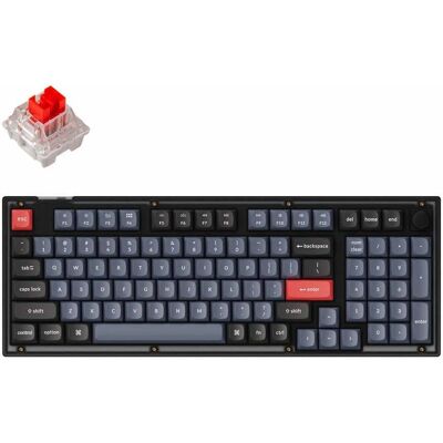 Keychron V5-C1-UK Anpassningsbar mekanisk tangentbord - 96% Svart - Hot-swap Keychron V5-C1-UK Anpassningsbar mekanisk tangentbord - 96% Svart - Hot-swap