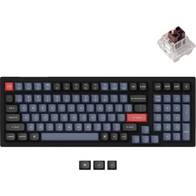 Keychron K4 Pro RGB Draadloze Mechanische Toetsenbord - Zwart Keychron K4 Pro RGB Draadloze Mechanische Toetsenbord - Zwart