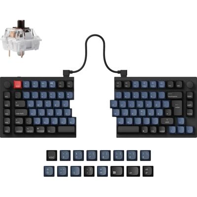 Keychron Q11 Mekaaninen näppäimistö - Musta-Sininen RGB Keychron Q11 Mekaaninen näppäimistö - Musta-Sininen RGB
