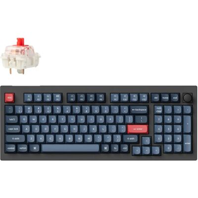 Keychron V5 Max - Maßgeschriebene mechanische Tastatur - Drahtlos, RGB, Hot-Swappable - Schwarz Keychron V5 Max - Maßgeschriebene mechanische Tastatur - Drahtlos, RGB, Hot-Swappable - Schwarz
