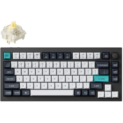 Keychron Q1 Max Mechanisch Gaming Toetsenbord - Zwart, Cyaan, Donkerblauw, Wit Keychron Q1 Max Mechanisch Gaming Toetsenbord - Zwart, Cyaan, Donkerblauw, Wit