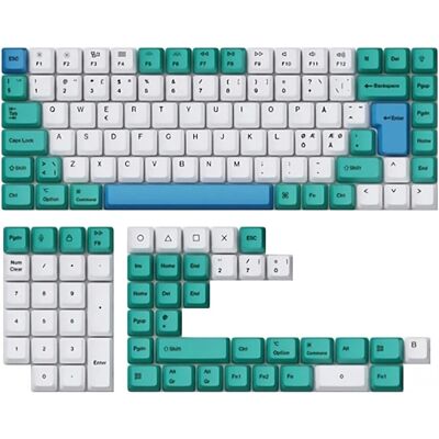 Keychron Iceberg PBT Tastatur-Set - Nordic, 60-100% kompatibel Keychron Iceberg PBT Tastatur-Set - Nordic, 60-100% kompatibel