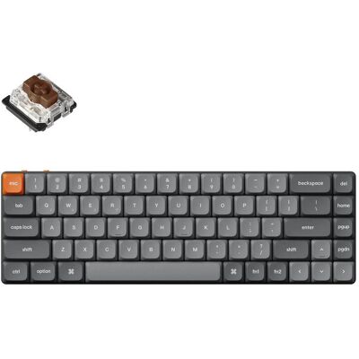 Keychron K7M-H3 - Bezprzewodowa mechaniczna klawiatura - Szara Keychron K7M-H3 - Bezprzewodowa mechaniczna klawiatura - Szara
