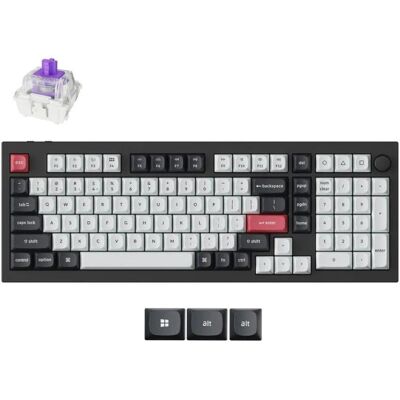 Keychron Q5 HE Trådløst Mekanisk Tastatur - Tilpassbart, Bluetooth & 2,4 GHz Keychron Q5 HE Trådløst Mekanisk Tastatur - Tilpassbart, Bluetooth & 2,4 GHz