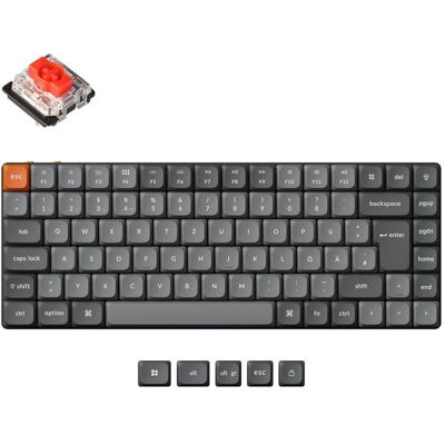 Keychron K3 Max vezeték nélküli kompakt billentyűzet - Német szürke Keychron K3 Max vezeték nélküli kompakt billentyűzet - Német szürke