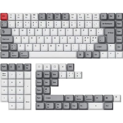 Keychron Cherry Profile Dye-Sub Pbt Keycap Set Iso Nordic - Retro Keychron Cherry Profile Dye-Sub Pbt Keycap Set Iso Nordic - Retro