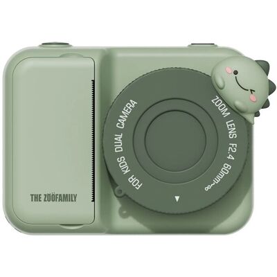 Appareil Photo Instantané Enfant Zoo Print Dino Vert - Compact et Amusant - Publicité Appareil Photo Instantané Enfant Zoo Print Dino Vert - Compact et Amusant - Publicité