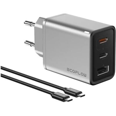 EcoFlow Carregador Rápido GaN 65W - Acessórios para Power Station EcoFlow Carregador Rápido GaN 65W - Acessórios para Power Station
