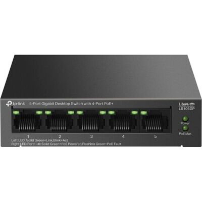 TP-Link LiteWave LS105GP Network Switch - Unmanaged Gigabit Ethernet TP-Link LiteWave LS105GP Network Switch - Unmanaged Gigabit Ethernet