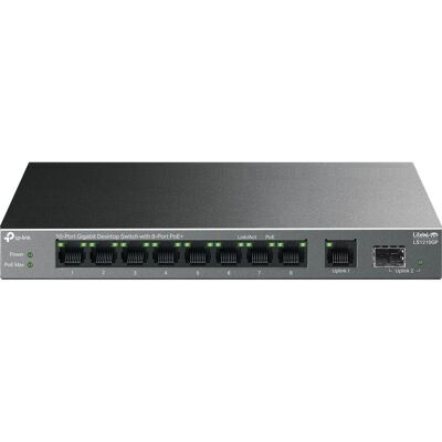 Switch sieciowy TP-Link LiteWave LS1210GP - 10 portów, PoE, Gigabit Switch sieciowy TP-Link LiteWave LS1210GP - 10 portów, PoE, Gigabit