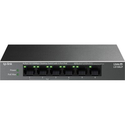 TP-Link LS106LP Montaż na ścianie Switch Ethernet szybki TP-Link LS106LP Montaż na ścianie Switch Ethernet szybki