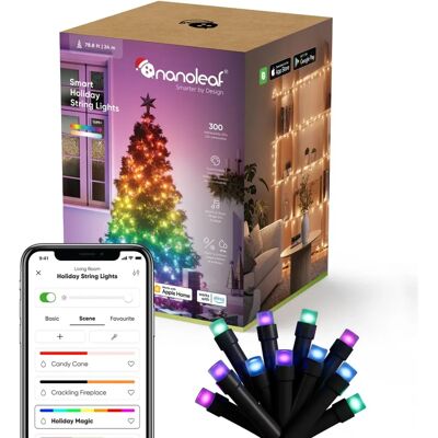 Luz de Natal LED inteligente Nanoleaf - Interno/Externo Luz de Natal LED inteligente Nanoleaf - Interno/Externo