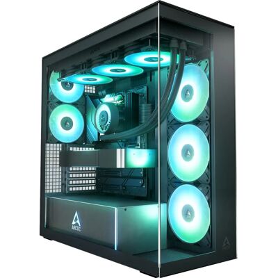 ARCTIC - Xtender Clear Tempered Glass - Sort - E-ATX - Kabinet ARCTIC - Xtender Clear Tempered Glass - Sort - E-ATX - Kabinet