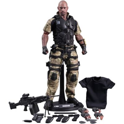 Hot Toys Dwayne Johnson Roadblock Action Figure - 30CM - Collectible Hot Toys Dwayne Johnson Roadblock Action Figure - 30CM - Collectible