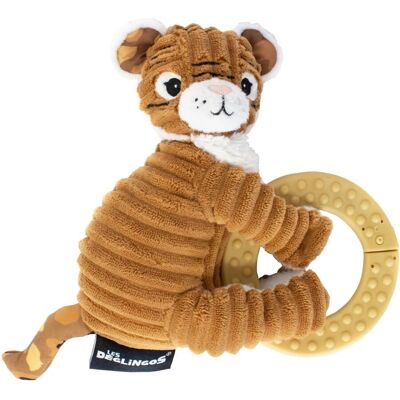 Les Deglingos Speculos Tiger Chewing Toy - Animal Teething Ring Les Deglingos Speculos Tiger Chewing Toy - Animal Teething Ring